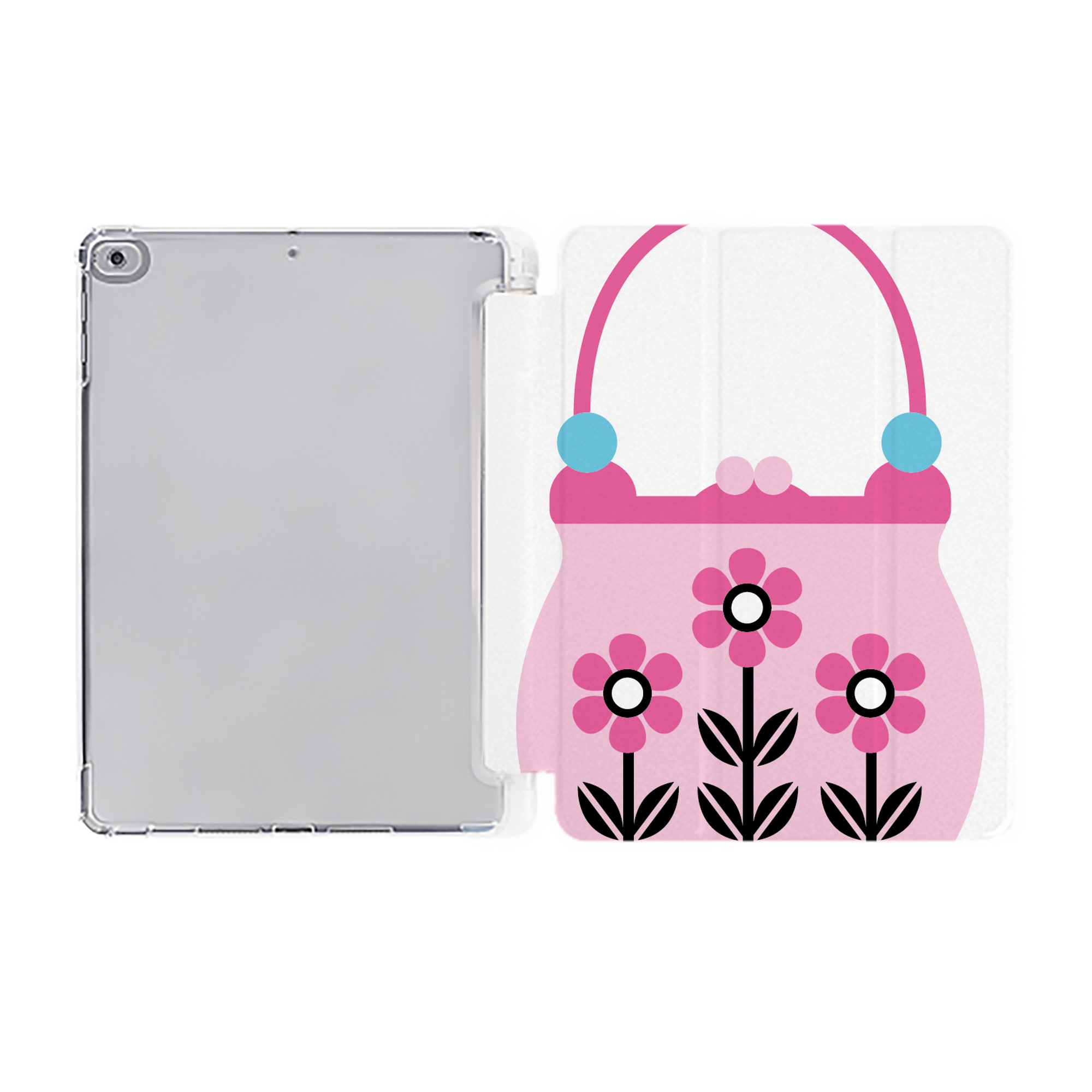 （画像用） Hello Kitty ハローキティ IPad ケース ペン収納付き 三つ折りスタンド PUレザー×シリコン 対応機種9.5/10.5/10.9インチ
